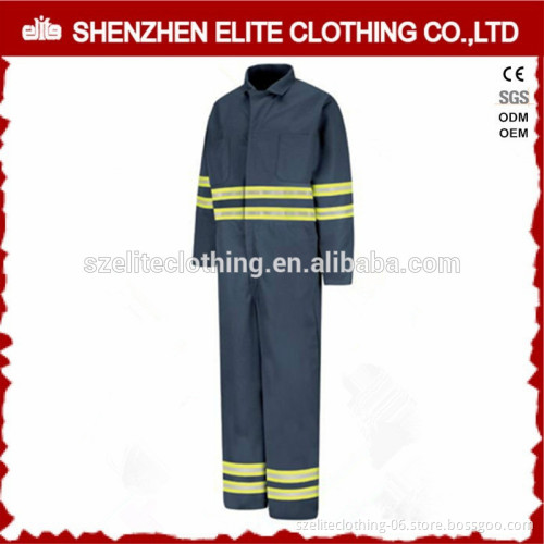 2017 winter wholesale cheap men work hi-vis reflective stripe coverall
